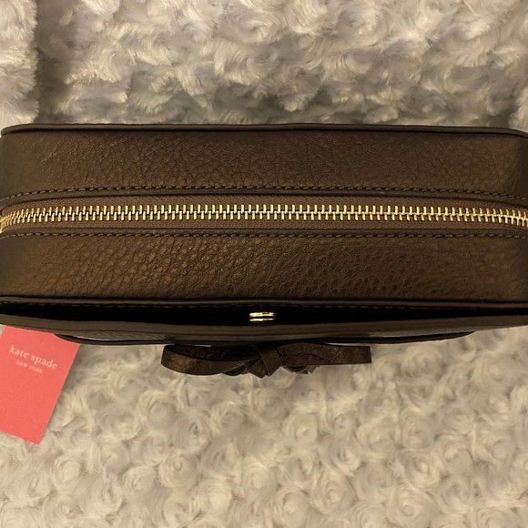 SOLD***Kate Spade Brown Leather Shoulder Bag - Picture 3 of 5